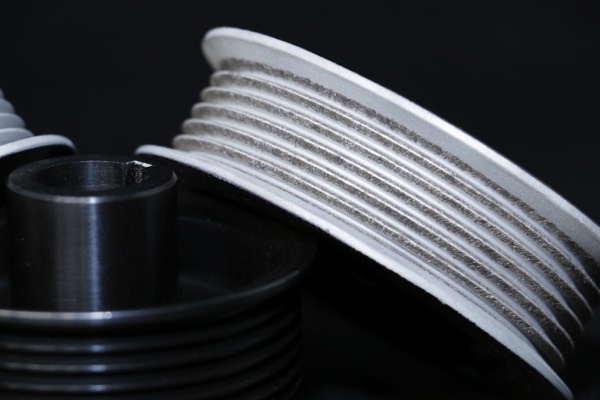 supercharger pulley coated with carbinite